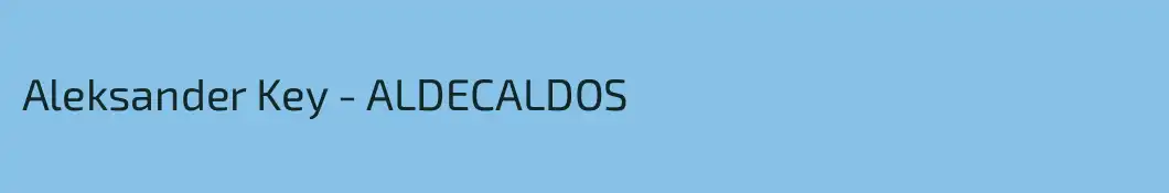 Aleksander Key - ALDECALDOS